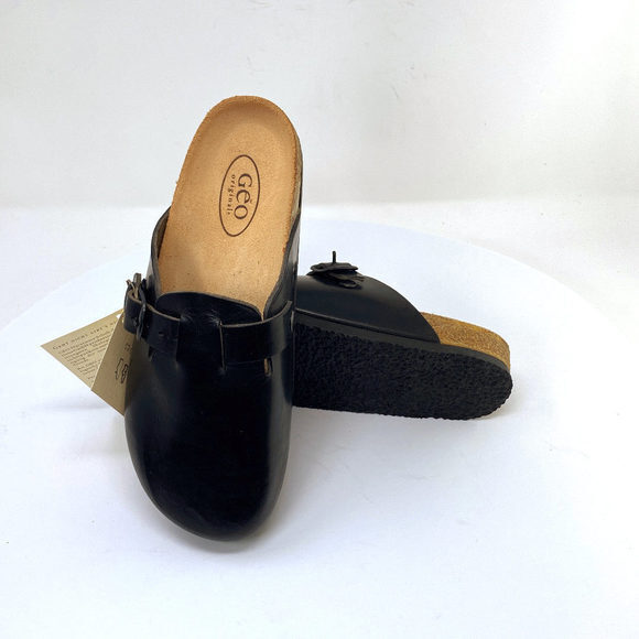 Geo Original Y2K Bern Boston-Like Leather Cork Clogs - Picture 4 of 4